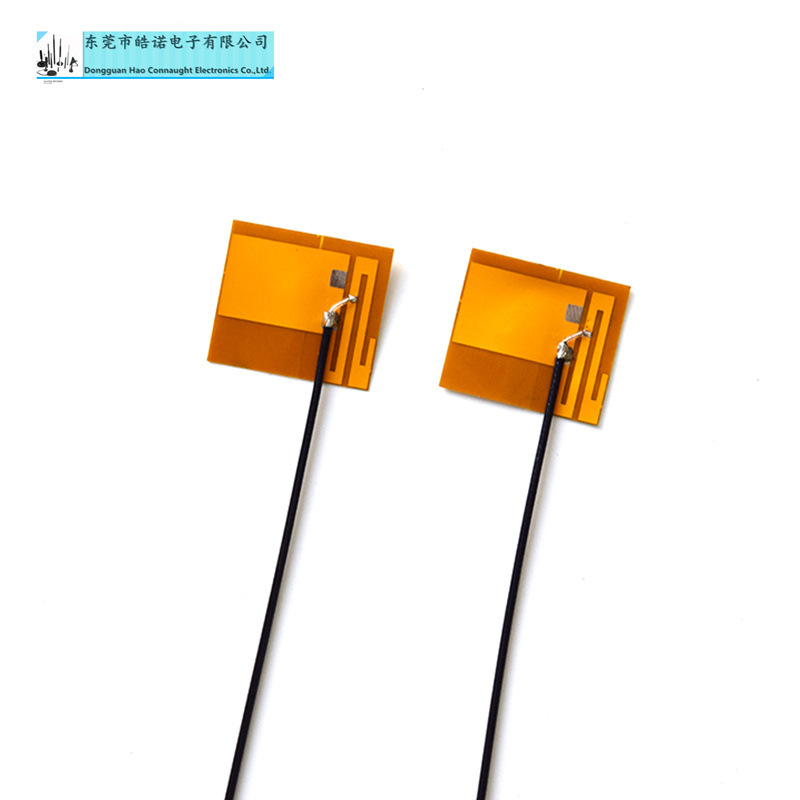 2.4G WiFi 蓝牙内置FPC柔性软天线 全向模块黃膜天线 焊接式接口