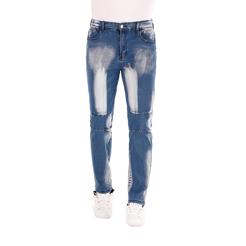Men's Clothing Stretch Jeans For Men American Style Straight Three Color Washed White Men's Pants_mkmklike.com