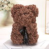 Valentine's Day Gift Creative 25cm Rose Bear Gift Box Pe Flower Romantic Bubble Bear Holding Bear