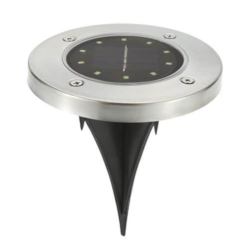 Solar underground light 8LED stainless steel outdoor new ground lawn light courtyard garden rainproof villa floor light