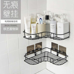 Bathroom punch-free corner storage rack bathroom appliances iron storage rack kitchen tripod bathroom corner rack