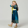 Dress with sleeves, small princess costume, evening dress, children's clothing, long sleeve, western style