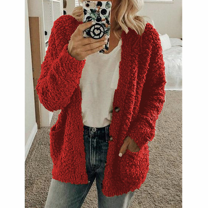 Women's Clothing 2024 autumn and winter women's fashion casual sweater jacket large size top_voghion.com