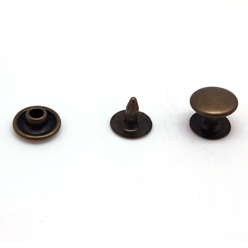 现货供应9mm青古铜铜质铆钉  鞋帽撞钉衣角钉 草帽钉