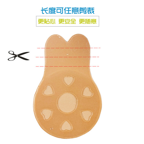 兔耳朵提胸贴 提拉胸贴透气防走光贴 硅胶胸贴提胸隐形贴硅胶乳贴