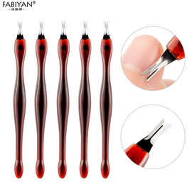 死皮叉 死皮推 死皮铲 不锈钢死皮刀去倒刺修指甲死皮钗 美甲工具