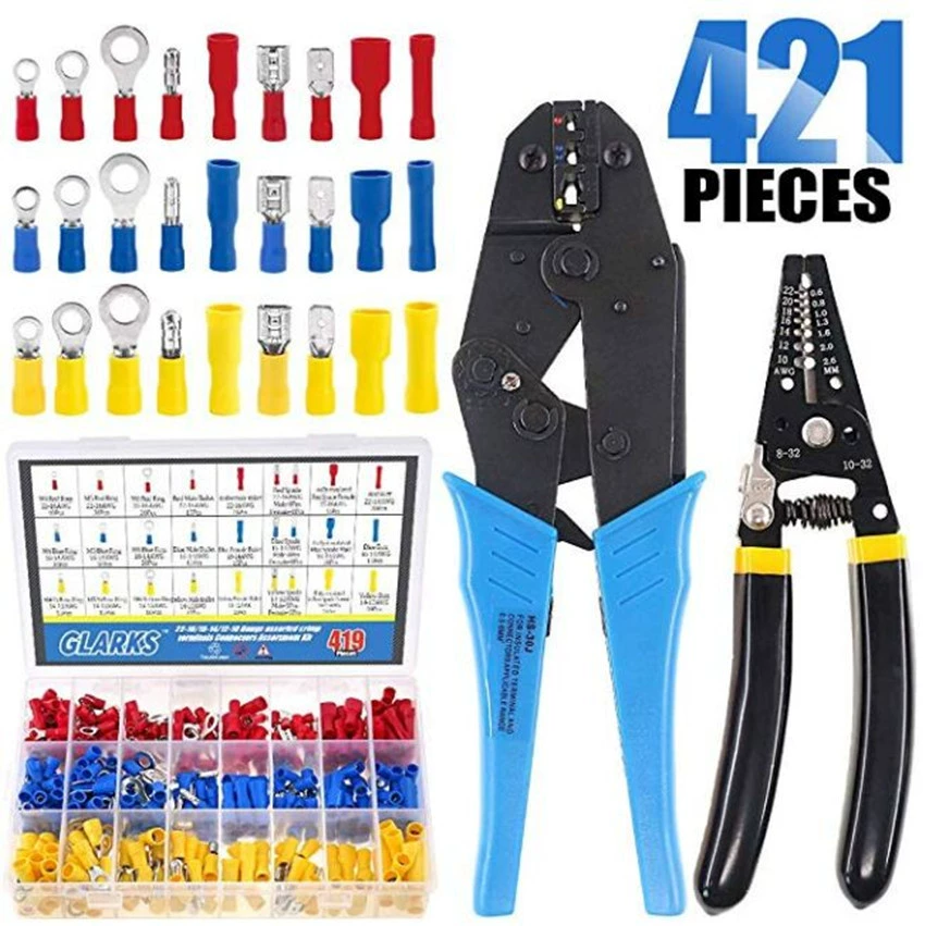 AliExpress Горячие 30J предварительно изолированные клеммы специальные Клещи для обжима подходят 0,5-6 квадратных балансировочного инструмента