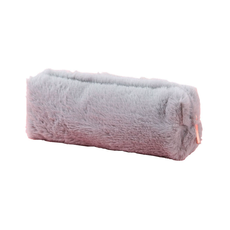 Plush Pencil Case, Japanese Style Capacious Case for Elementary Students, 14.3×6×4 cm