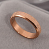 Glossy ring stainless steel, fashionable accessory, European style, does not fade, simple and elegant design, 18 carat