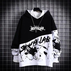日系ヒップホップパーカー男性ファッション長袖上着ins春夏新作ゆったりコートファッションパーカー