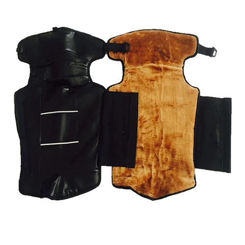 Winter Electric Bike Warm Leather Strap Knee Guards for Outdoor Riding Motorcycle Extended Fleece Waterproof Leg Guards