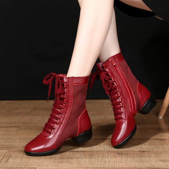 Factory direct new sailor dance shoes women's square dance shoes soft bottom dance shoes wear-resistant soft bottom modern dance boots
