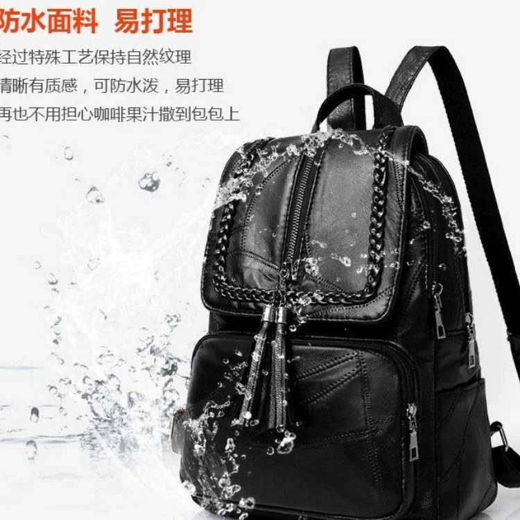 Universal trend backpack, polyurethane travel bag