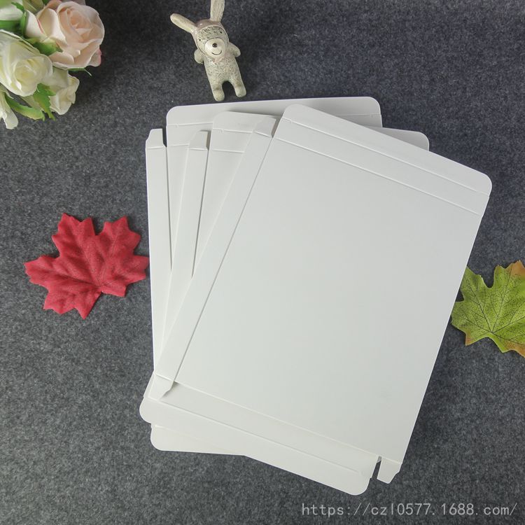 纸盒18x16x1.6cm 空白上新  350g白卡纸盒16侧面扁平盒