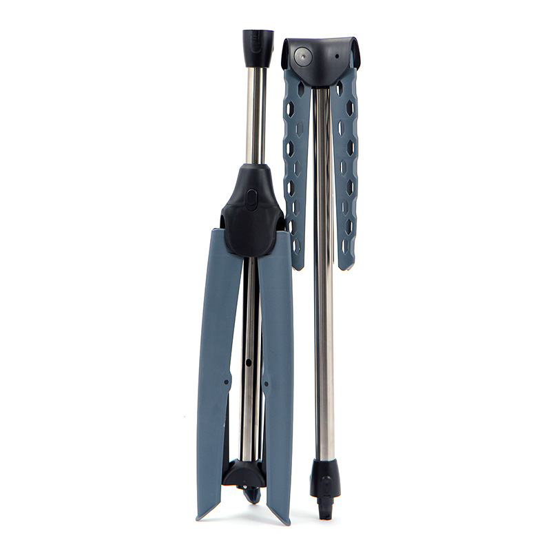 Ou runzhe 32-Tubo de piso plegable retráctil percha de ropa de tres piernas percha de ropa extraíble portátil para viajes