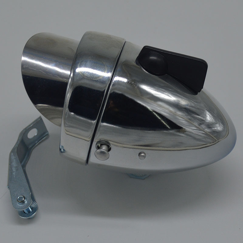 Bicicleta faro sombrero ala retro playa bicicleta de alto lumen largo alcance Metal Negro 1LED equipo montar