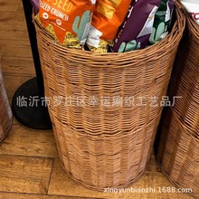 幸运编织厂家专业生产柳编果蔬篮非藤编草编手工编织