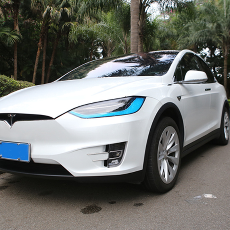 Película de cambio de color para luces diurnas de Tesla MODEL X/S, película para faros delanteros, película protectora antiarañazos, modificación.