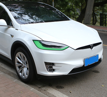 Película de cambio de color para luces diurnas de Tesla MODEL X/S, película para faros delanteros, película protectora antiarañazos, modificación.