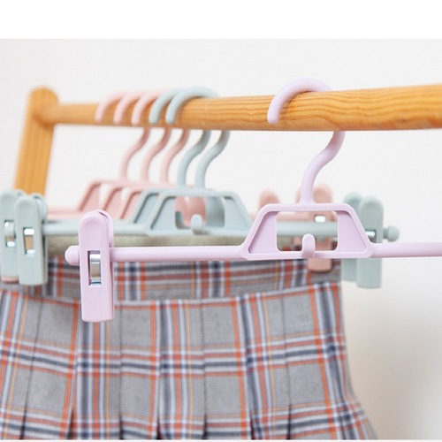 Seamless household trouser rack, trouser clips, clothes hanger, telescopic multifunctional storage rack, trouser drying rack, wardrobe trouser clips