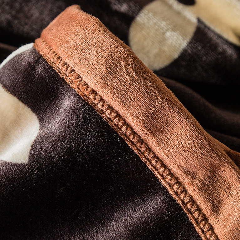 Manta de lana de Falai gruesa transfronteriza, franela impresa a doble cara, terciopelo de coral, regalo multifuncional, manta de invierno al por mayor