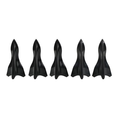 Cross-border best-selling car body decoration modification parts automotive antenna black sharp tip adhesive shark fin roof spoiler