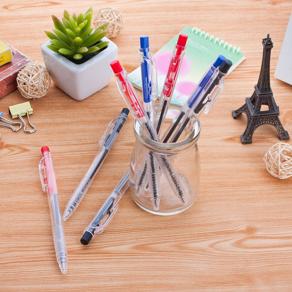 Simple plastic ballpoint pen
