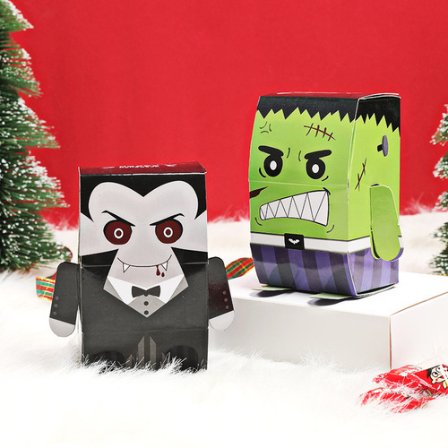 Wholesale Halloween candy box packaging box gift box Korean cute creative candy box packaging paper box WS16