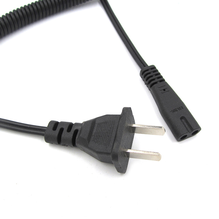 Máquina de afeitar estándar nacional cable de carga del dispositivo de Bola de Pelo cable de alimentación 8 de ocho caracteres de la cola enchufe de alimentación de alambre de resorte