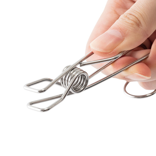 Stainless steel hook clip, small object drying clip, household clothes drying quilt, underwear drying clothes hanger, windproof clip
