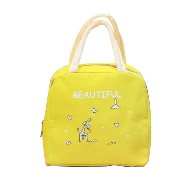 Милая lunch box сумка для учащихся начальной школы, портативная вместительная термос
