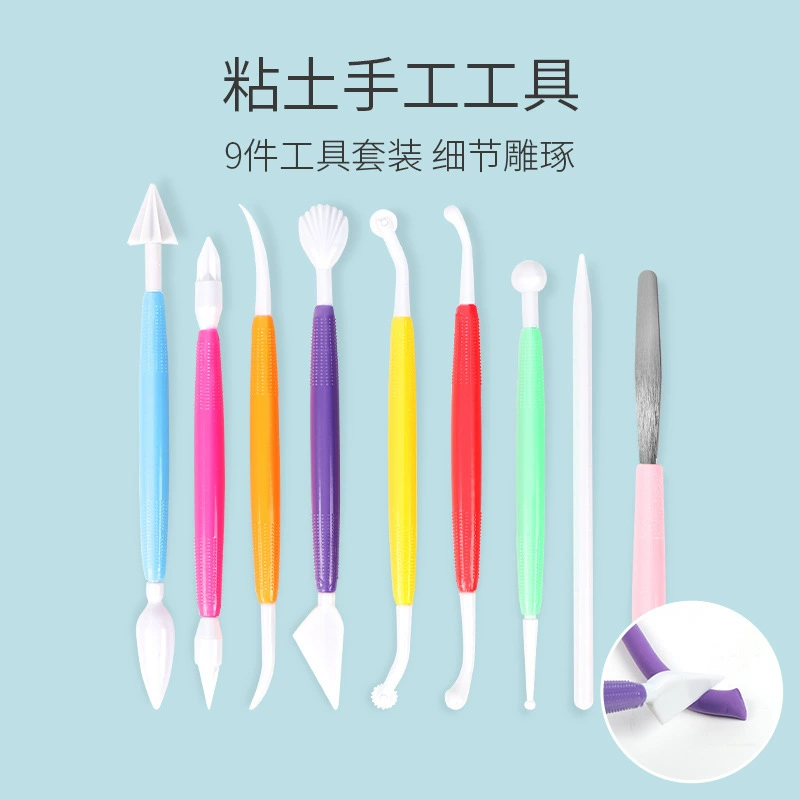 Children's creative toy, space plasticine, ultra light clay with accessories, tools set