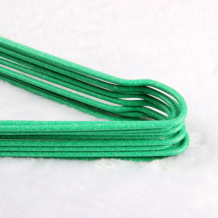 Perchas de alambre de acero antideslizantes para ropa, de 42 cm, para uso doméstico, recubiertas de plástico, venta al por mayor, antideslizantes y reforzadas. image 4