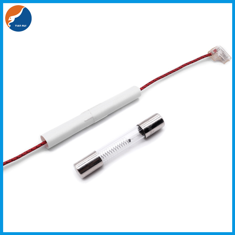 5000V5kV6.5x40mm6x40mm带壳保险丝套件1.25,A微波炉熔断器一次性