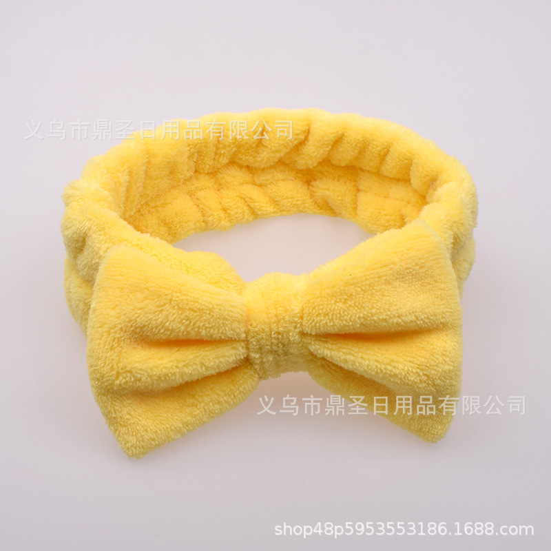 Transfronterizo lindo arco grande cinturón de pelo femenino versión coreana de lavado banda de pelo toallitas con diadema de Corea del Sur