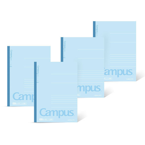 Japan's Kokuyo wireless binding notebook 8mm horizontal line Japanese original paper soft surface copy aqua blue simple surface