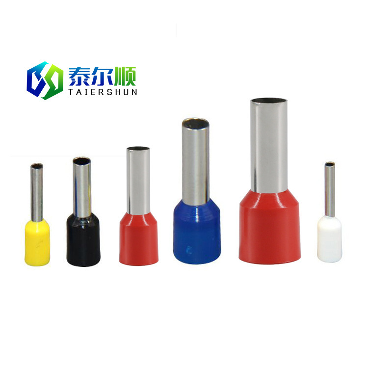 Pipe-shaped pre-insulated terminal VE05/75/10/15/25/4/6 pipe-shaped cold-pressed terminal wire nose terminal q Pipe-shaped pre-insulated terminal VE05/75/10/15/25/4/6 pipe-shaped cold-pressed terminal wire nose terminal q