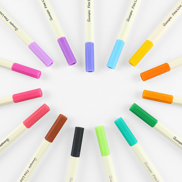 Guangna 6500 arte pluma de gancho de color 15 traje de color pluma de esquema de color pluma 10 traje de color