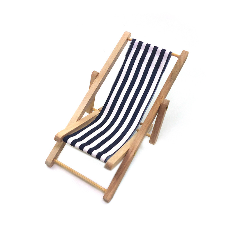 1:12 인형 집 액세서리 인형 집 미니 야외 해변 의자 모델 시뮬레이션 생활 장면