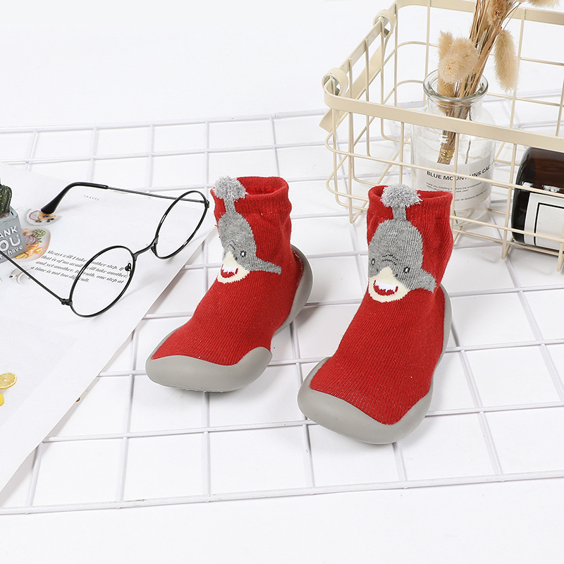 Calcetines con suela para bebés de 1-5 años, antideslizantes, para primeros pasos y suelos interiores