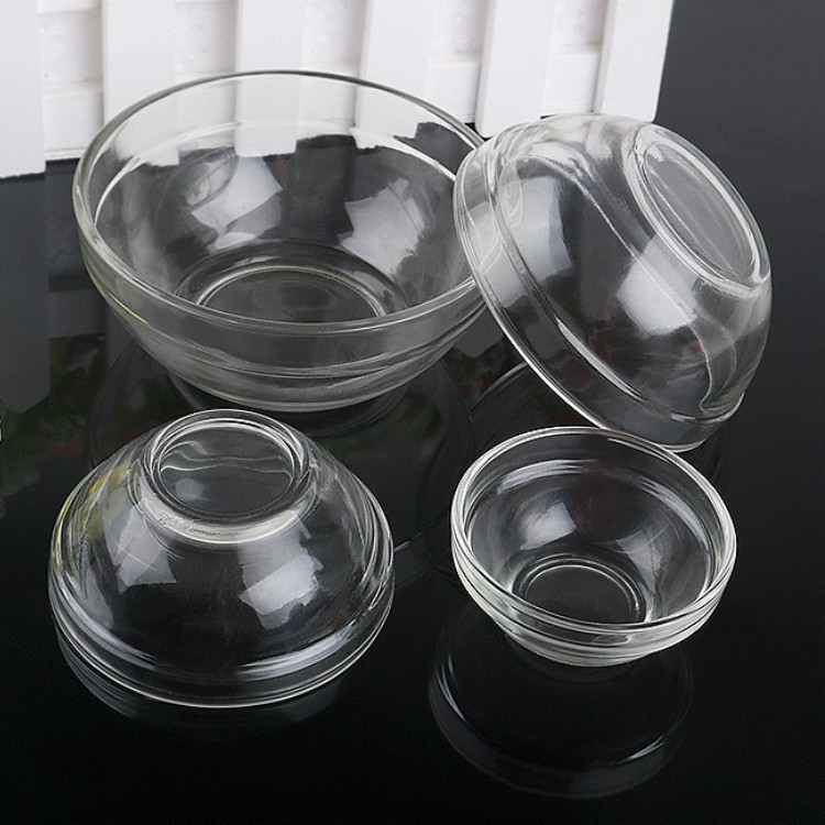 Factory low price promotion heat-resistant glass bowl instant noodle bowl transparent fruit and vegetable salad bowl soup bowl general material Glass Bowl Factory low price promotion heat-resistant glass bowl instant noodle bowl transparent fruit and vegetable salad bowl soup bowl general material Glass Bowl