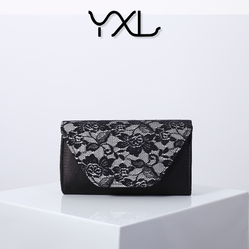 2023 nuevo encaje bolso de noche de las mujeres de moda europea y americana de embrague flap hombro bolsa de embrague bolsa de la cadena