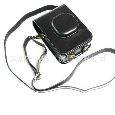 Compatible with Fujifilm instax mini LiPlay leather case, instant camera bag, shoulder bag, and camera bag.