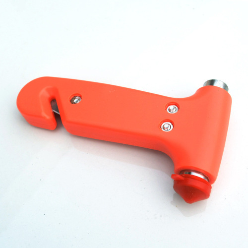 Solid two-in-one multifunctional safety hammer for automobiles, self-driving emergency life-saving hammer, fire escape window-breaking tool