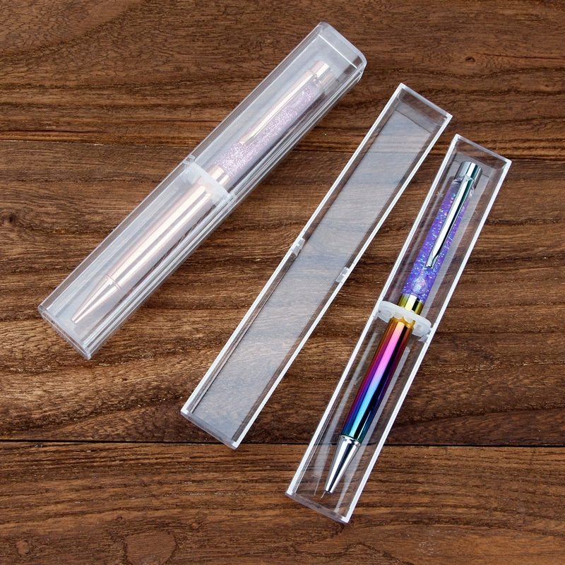 Plastic rectangular acrylic pack PVC, pencil case, table storage system