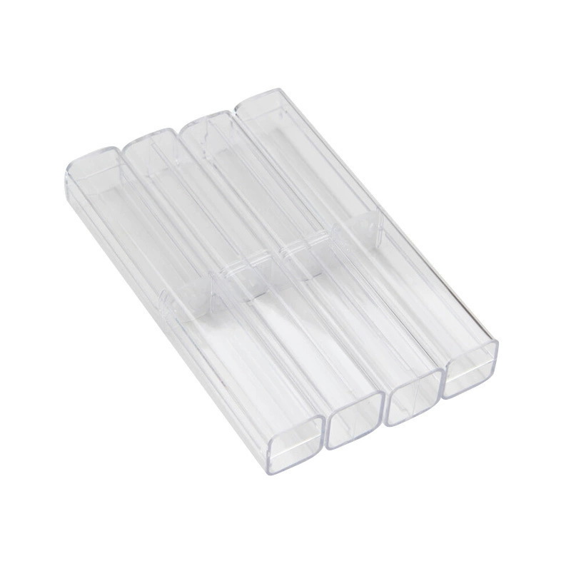 Plastic rectangular acrylic pack PVC, pencil case, table storage system