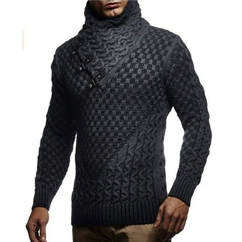 (Cross-border trading), knitted fashionable sweater, European style, plus size, Amazon, slim fit