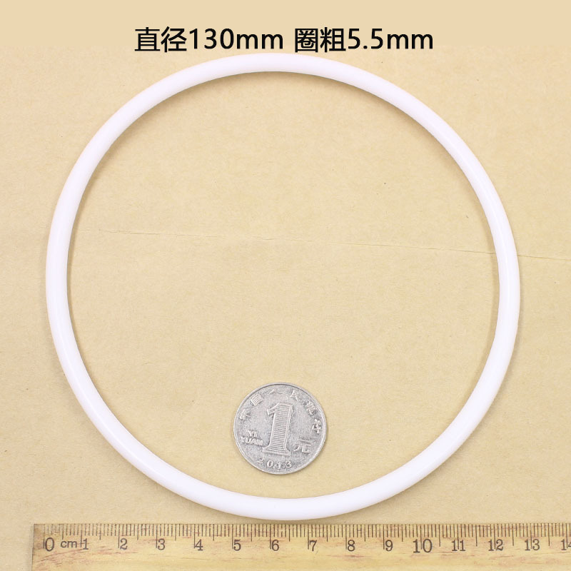 Diy boda sueño colector plástico blanco anillo diámetro del alambre PP material de protección del medio ambiente 50-350mm