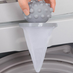Washing machine float filter bag lint remover cleaning clothes washing ball (spiny ball) light color