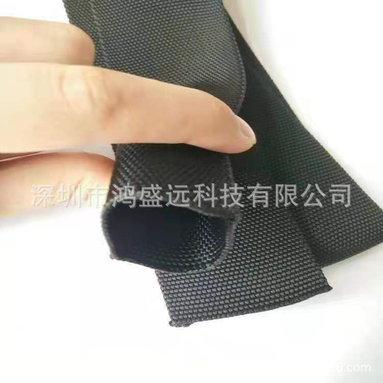阻燃耐磨加厚尼龙套管尼龙空心编织带 液压管、气管锁链编织护套